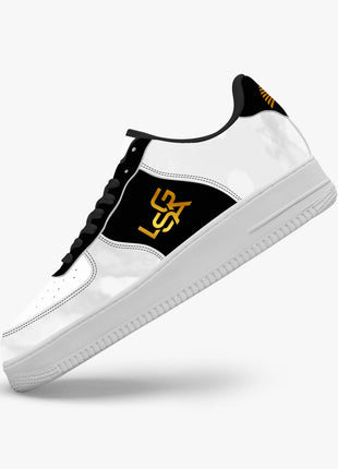 Comfortable White Sneakers | Sable Golden Sneakers | LIONSGALA Brands