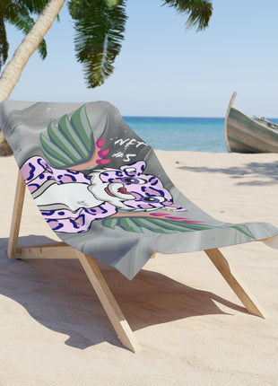 Lionsgala Grey Beach Towel, Soft Polyester Towel
