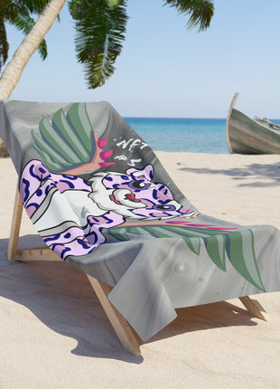 Lionsgala Grey Beach Towel, Soft Polyester Towel

