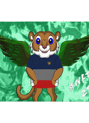 Jade Green Family Puzzle | NFT Jigsaw Puzzle | LIONSGALA Brands