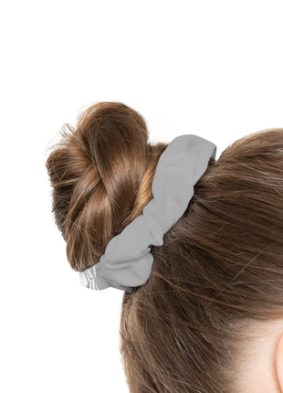Lionsgala light gray scrunchie with elastic band