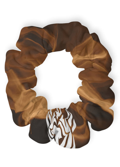 Lionsgala Dirt Brown Scrunchie with elastic band