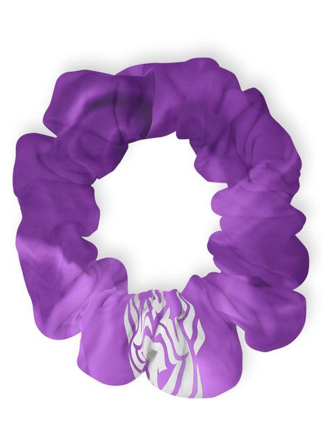 Lionsgala dark purple smoke scrunchie with elastic band