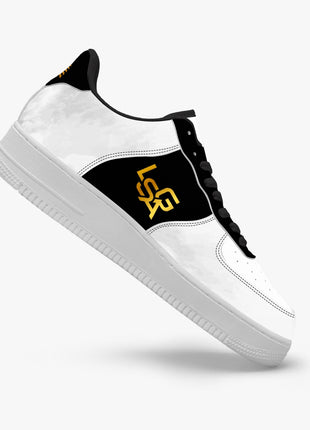 Comfortable White Sneakers | Sable Golden Sneakers | LIONSGALA Brands