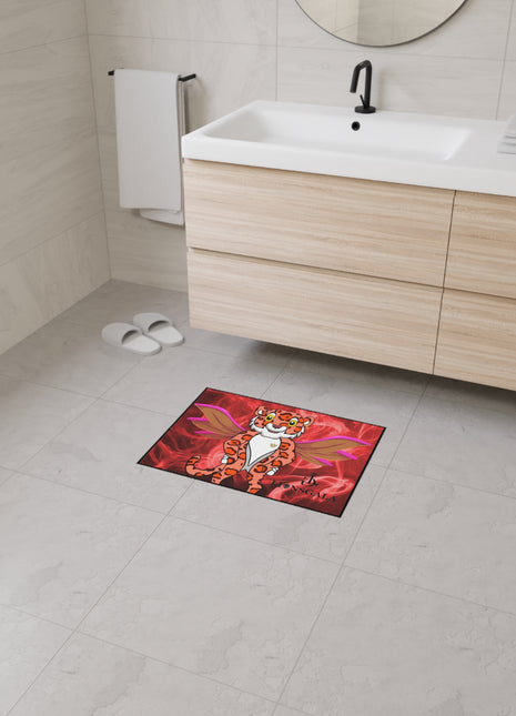 LIONSGALA Heavy Duty Red Hot Floor Mat with non-slip backing