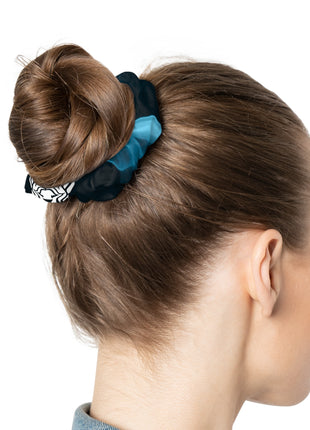 Lionsgala Dark Slate Grey SmokedOut Scrunchie with elastic band