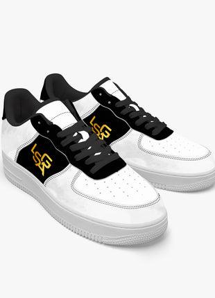 Comfortable White Sneakers | Sable Golden Sneakers | LIONSGALA Brands
